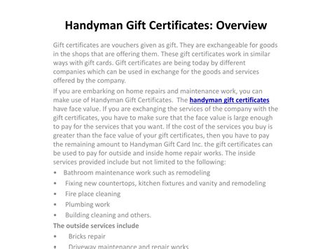 juda handyman|Juda Handyman Gift Cards and Gift Certificates .